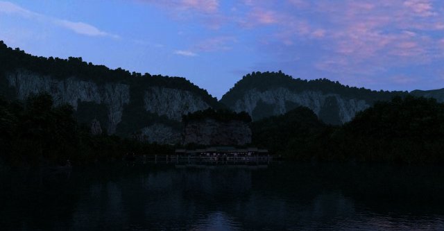 mountain villa Model 3D .c4d .max .obj .3ds .fbx .stl .blend 