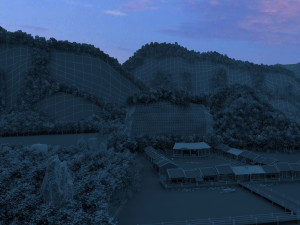 mountain villa Model 3D