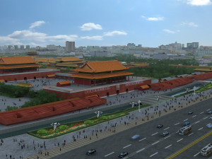 tian anmen Modèle 3D