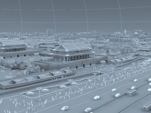 tian anmen Modèle 3D