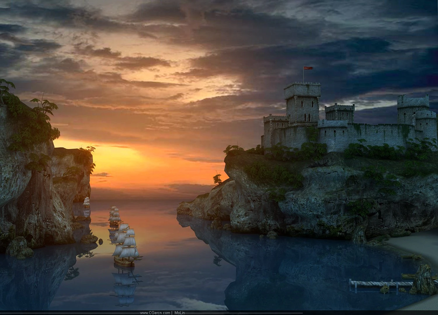 pier 3D Model .c4d .max .obj .3ds .fbx .stl .blend