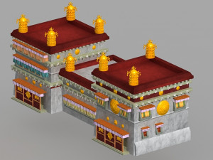 tibetan architecture 3D 모델