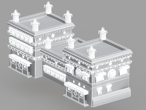 tibetan architecture 3D 모델