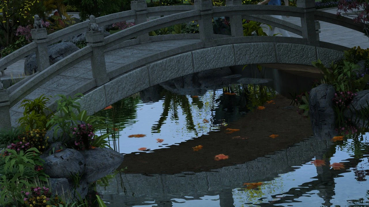 small stone bridge 3D Model .c4d .max .obj .3ds .fbx .stl .blend 
