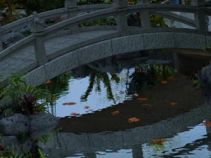 piccolo ponte in pietra Modello 3D