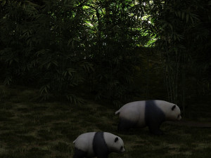 panda sanctuary 3D मॉडल