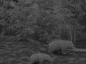 panda sanctuary 3D मॉडल