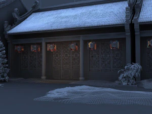 snow scene 3D Model