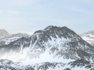 snow mountain 3D Model