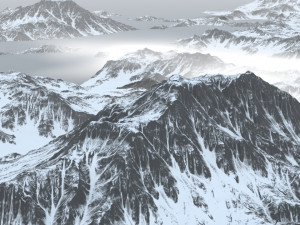 snow mountain 3D Model