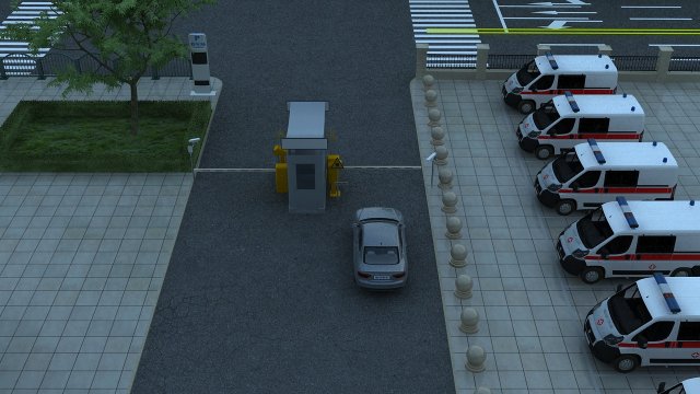 hospital exit 3D 모델 .c4d .max .obj .3ds .fbx .stl .blend