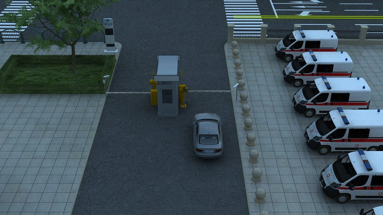 hospital exit 3D Model .c4d .max .obj .3ds .fbx .stl .blend 