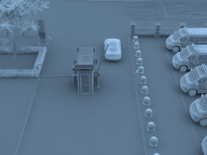 hospital exit 3D 모델