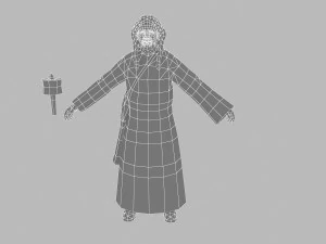 old lady of tibet 3D Model