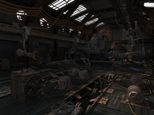 train factory 3D Model .c4d .max .obj .3ds .fbx .stl .blend 