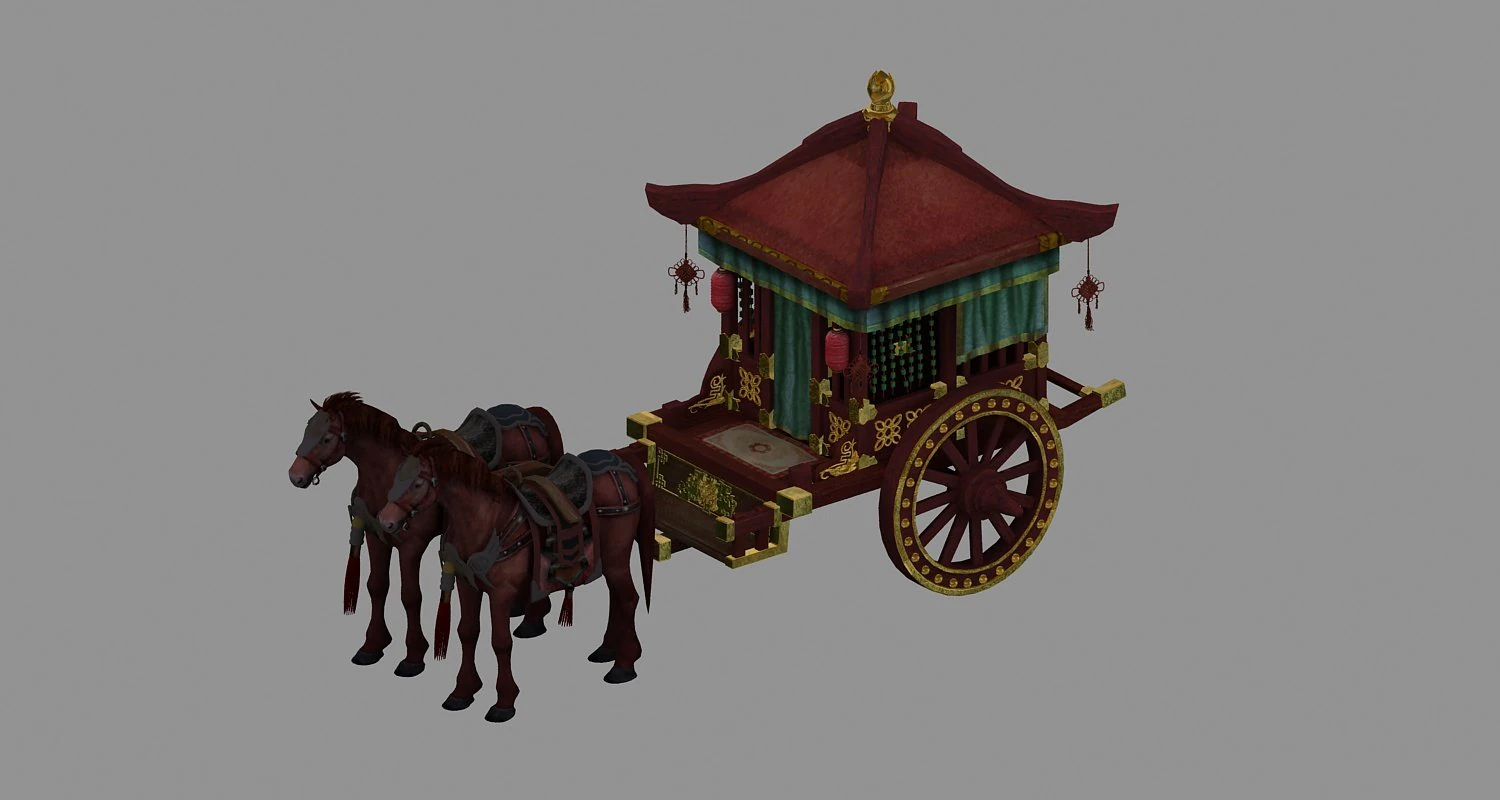 carriage 3D Model .c4d .max .obj .3ds .fbx .stl .blend 