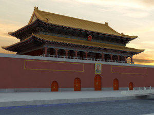 tiananmen square 3D 모델