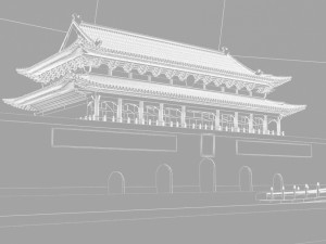 tiananmen square 3D-Modell