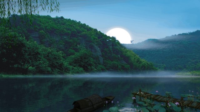 lake surface 3D Model .c4d .max .obj .3ds .fbx .stl .blend