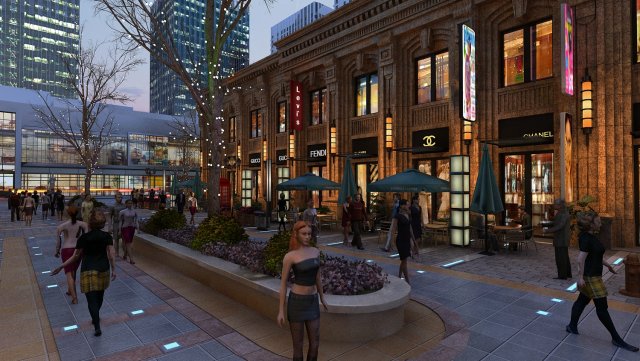 city building 3D 模型 .c4d .max .obj .3ds .fbx .stl .blend 