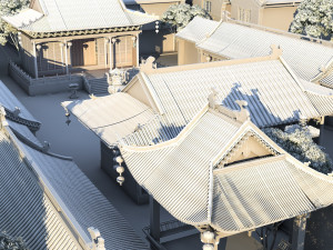 city god temple 3D 모델