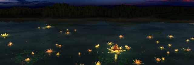 lotus lights Modello 3D .c4d .max .obj .3ds .fbx .stl .blend 