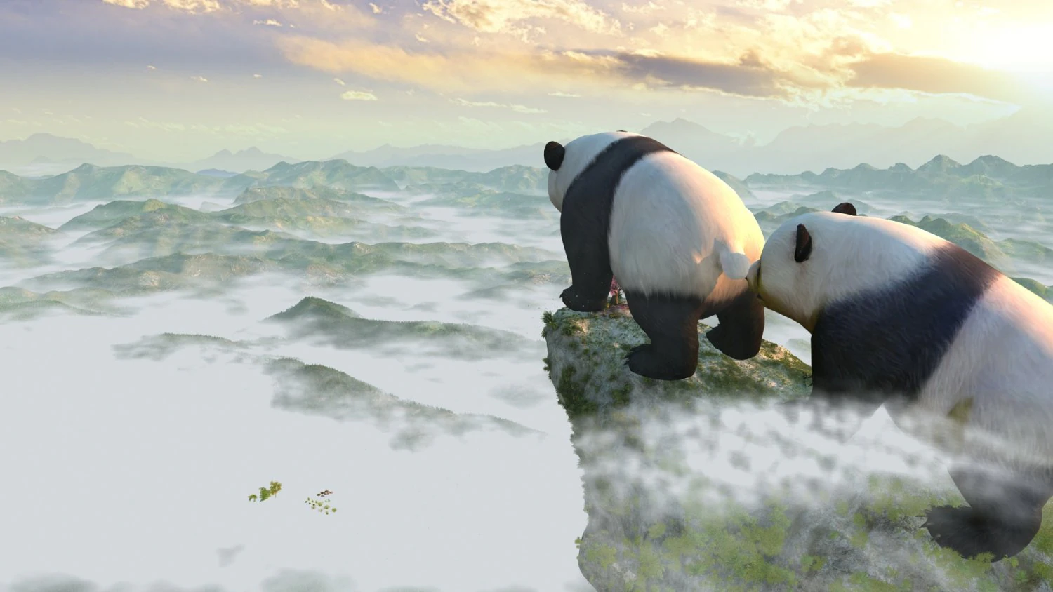 panda Modèle 3D .c4d .max .obj .3ds .fbx .stl .blend 