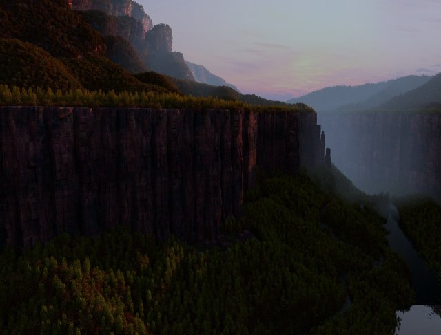 taihang mountain 3D Model .c4d .max .obj .3ds .fbx .stl .blend 