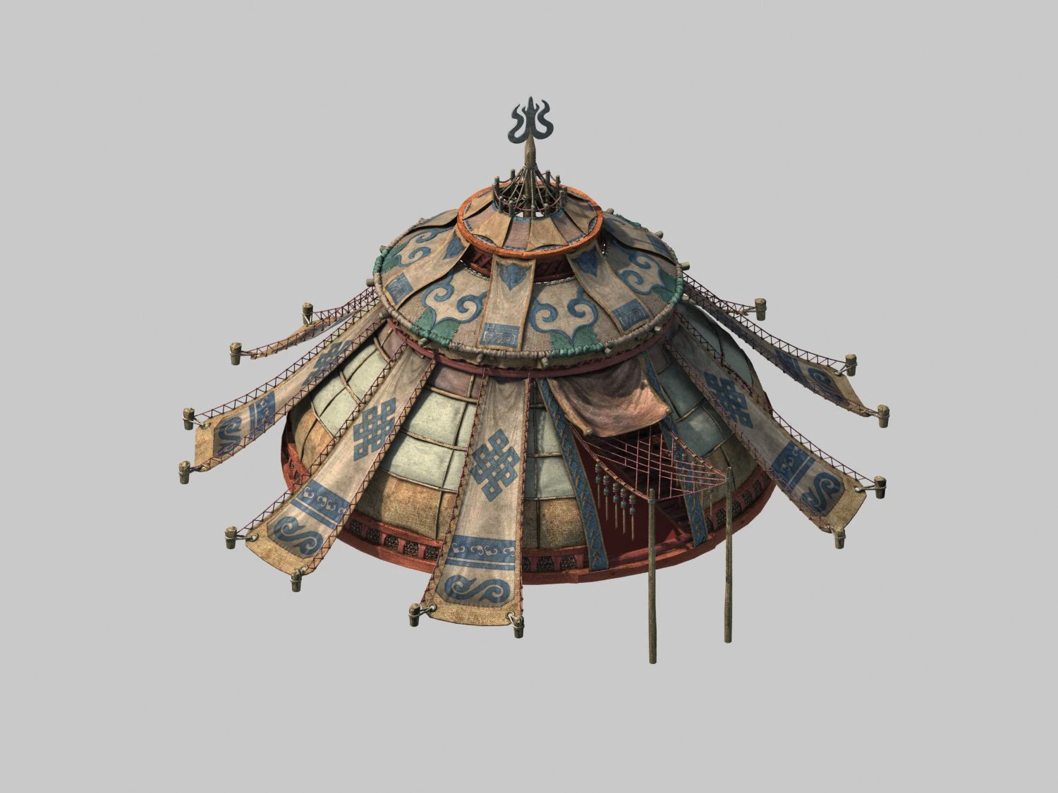 wigwam 3D Model .c4d .max .obj .3ds .fbx .stl .blend