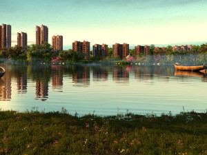 public park Modelo 3D