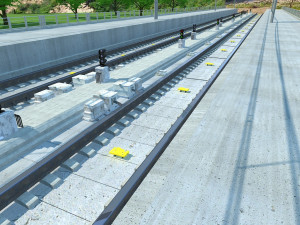 high speed railway 3D Model