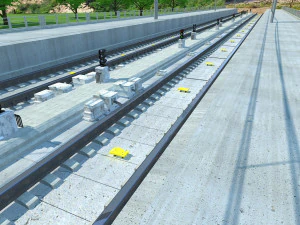 고속철도 3D 모델