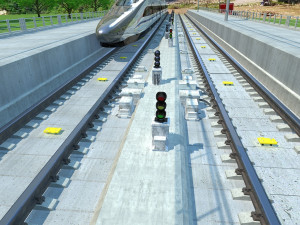 high speed railway 3D Model