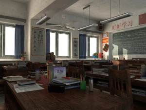 класна кімната 3D Модель