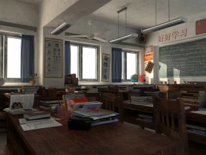 classroom 3D Model