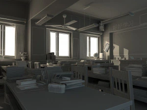 classroom 3D Model