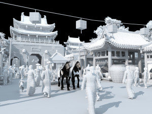 ancient street 3D 모델