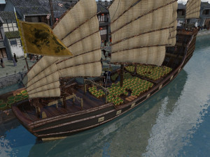 ancient merchant ship 3Dモデル
