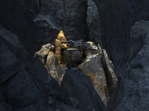 caves and ores 3D 모델