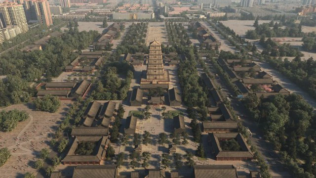 西安大雁塔 3Dモデル .c4d .max .obj .3ds .fbx .stl .blend 