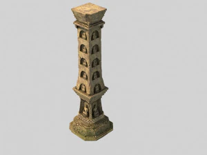 stone column 3D Model