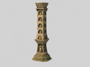 stone column 3D Model