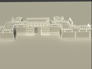 city gate 3D मॉडल
