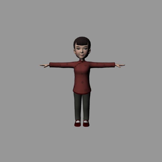 cartoon woman Modèle 3D .c4d .max .obj .3ds .fbx .stl .blend 