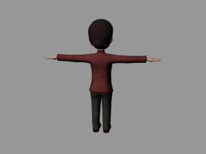 cartoon woman Modèle 3D