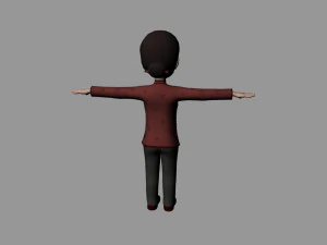 cartoon woman 3D Model