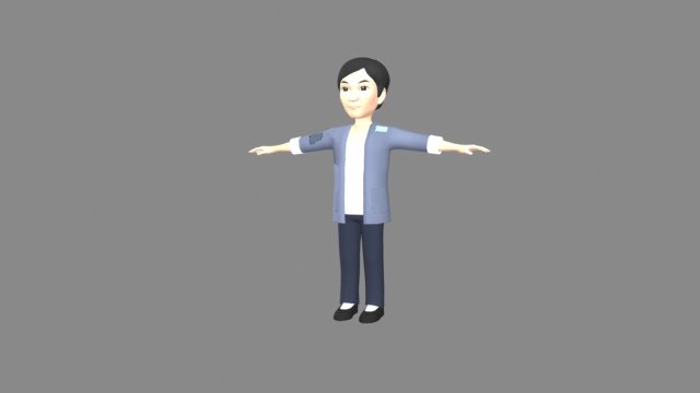 cartoon man 3Dモデル .c4d .max .obj .3ds .fbx .stl .blend