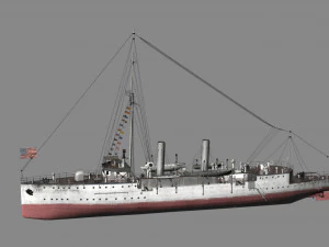 statek Zhongshan Model 3D