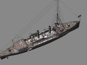 zhongshan ship 3D मॉडल