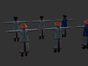 qing dynasty soldiers 3D Model